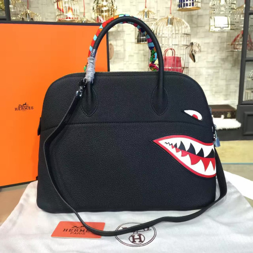 H**mes-bolide-replica-bag-black-2