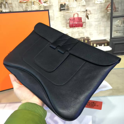 H**mes-clutch-bag-replica-bag-black-7