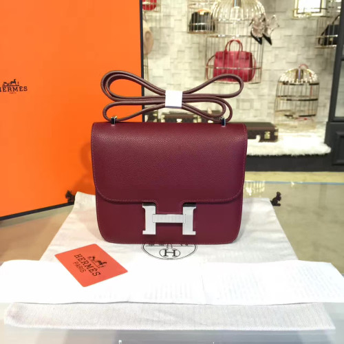 H**mes-constance-replica-bag-burgundy-6