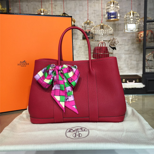 H**mes-garden-party-replica-bag-darkred