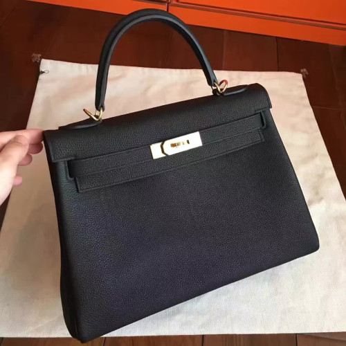 H**mes-kelly-replica-bag-black-3