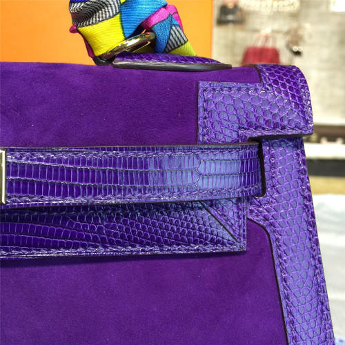 H**mes-kelly-replica-bag-dark-purple