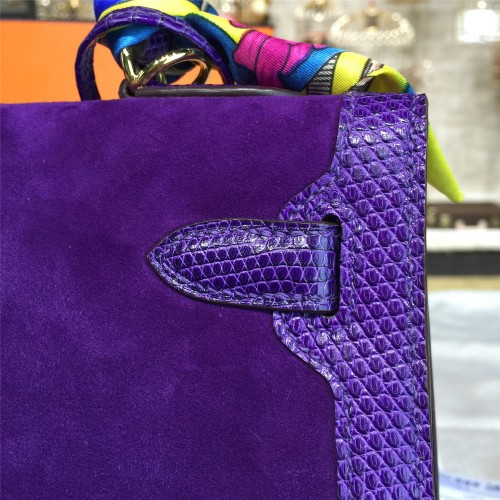 H**mes-kelly-replica-bag-dark-purple