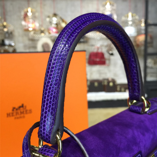 H**mes-kelly-replica-bag-dark-purple