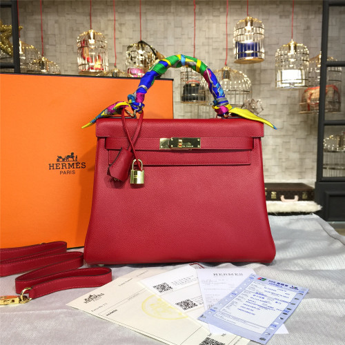 H**mes-kelly-replica-bag-darkred