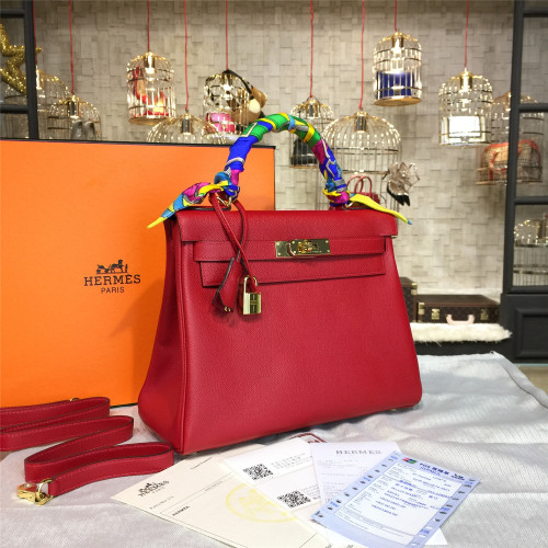 H**mes-kelly-replica-bag-darkred
