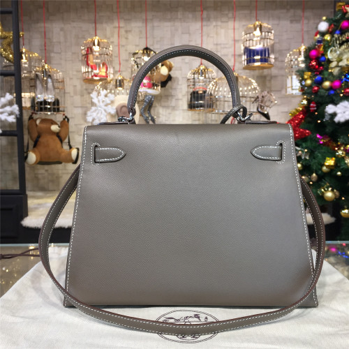H**mes-kelly-replica-bag-gray