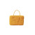 Arco Small Trimmed Intrecciato Shearling Tote Yellow For Women 17411127377168821
