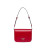 Brushed Shoulder Bag In Red For Women 7.8in/ 20cm 1BD308_ZO6_F02SB_V_HOO