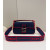 1:1 Replica Fendi Baguette Blue Denim Red Border Bag For Woman 26cm/10in