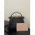 1:1 Replica Fendi Peekaboo ISeeU Petite Black Small Bag For Woman 20cm/8in