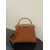 1:1 Replica Fendi Peekaboo ISeeU Petite Brown Small Bag For Woman 20cm/8in
