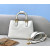 1:1 Replica Fendi Small FF Tote Shoulder White Bag For Woman 30cm/12in