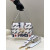 1:1 Replica FENDI x FILA Mania Beaded Baguette Multicolour Bag For Woman 26cm/10in