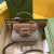 1:1 Replica Gucci Horsebit 1955 Mini Bag Brown For Women, Women’s Bags 8.7in/22cm GG ‎703848 9AAAJ 8563