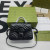 1:1 Replica Gucci Marmont Mini Top Handle Bag Black For Women, Women’s Bags 8.3in/21cm GG ‎