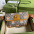 1:1 Replica Gucci Ophidia Belt Bag Beige And Orange GG Supreme Canvas For Women 8.7in/22cm GG 