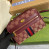 1:1 Replica Gucci Ophidia Mini GG Bag Beige And Burgundy GG Supreme Canvas For Women  7in/17.5cm GG 517350-9Y9MS-9864