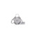 Le Cagole Small Bucket Bag In White/Black/Purple For Women 11.8in/30 cm