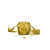 Le Cagole Xs Bucket Bag Metallized With Rhinestones In Gold Tone/Sliver Tone/Grey For Women 7.8in/20 cm