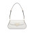 Prada Brushed Leather Shoulder White Bag For Women 1BD345_ZO6_F02EU_V_HTO- 24 Cm/ 9.4 Inches