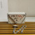 Prada Brushed Shoulder Bag White For Women, Women’s Bags 6.7in/17cm