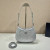 Prada Cleo Satin Bag With Crystals Silver For Women, Women’s Bags 8.6in/22cm 1BC169_2AWL_F0934_V_HOO