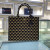 Prada Large Symbole Jacquard Fabric Handbag Black/Beige For Women, Women’s Bags 15.3in/39cm 1BA356_2FKL_F0Y30_V_OOO