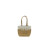 Prada Raffia Tote Bag White And Beige For Women 9.1in/23cm