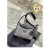 1:1 Replica Prada Satin Mini-Bag With Crystals Silver For Women 8.6in/22cm 1BC515_2AWL_F0T7O_V_OOO