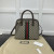 1:1 Replica GUCCI OPHIDIA MEDIUM TOP HANDLE BAG P Beige and ebony GG Supreme canvas Exclusive For Women‎ 795258 96IWG 8745