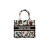 1:1 Replica Small Dior Tote Bag White/Black For Women 10.5 in/ 26.5cm