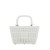 Small Mag Basket Handbag White/Black For Women 11in/28cm